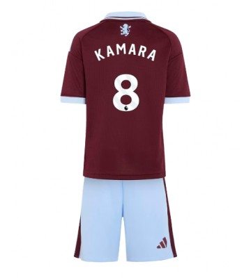 Aston Villa Boubacar Kamara #8 Hjemmebanetrøje Børn 2026-27 Kortærmet (+ Korte bukser)